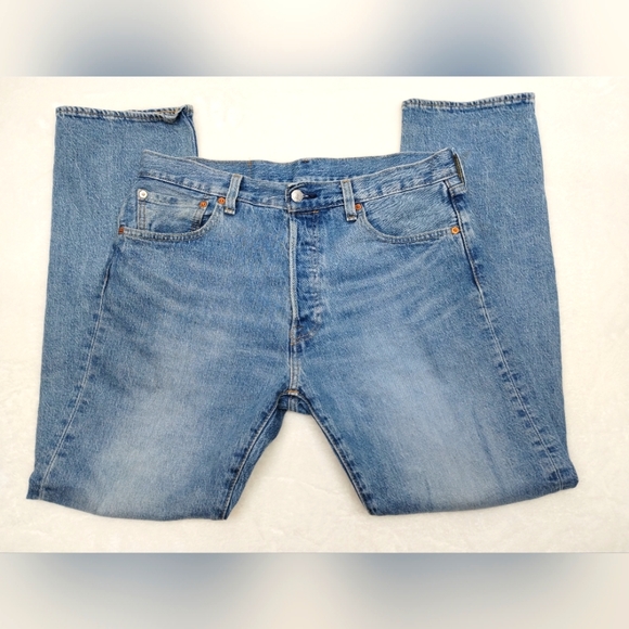 Levi's 501 '93 straight premium button fly big "E" denim jeans men's siz… - Picture 6 of 16